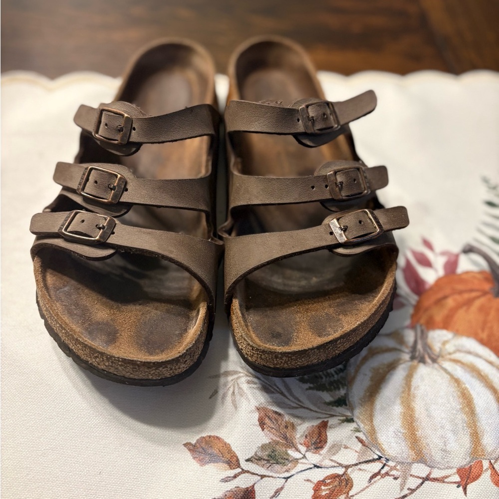 Birkenstock Brown Strappy Sandals